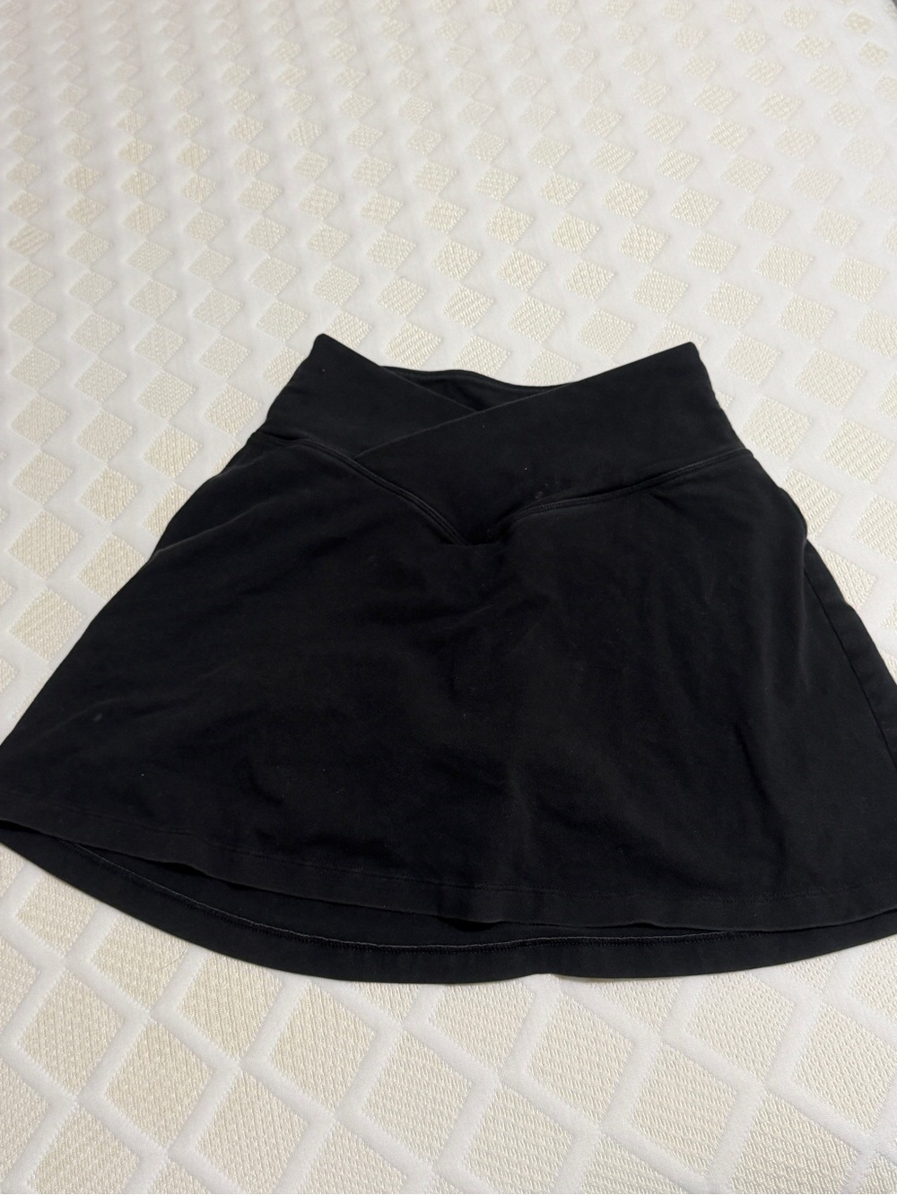 PINK Victoria's Secret Black Circle Skater Skirt